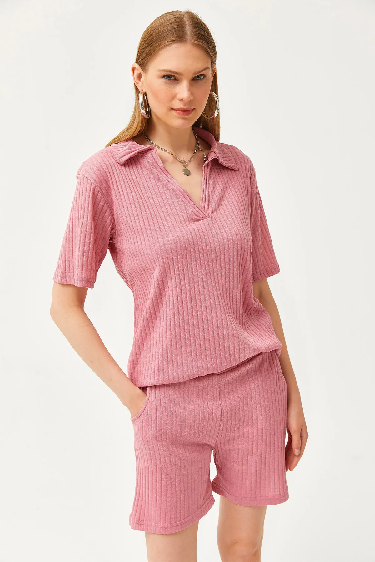 Olalook  Zweiteiler - Rosa - Oversized