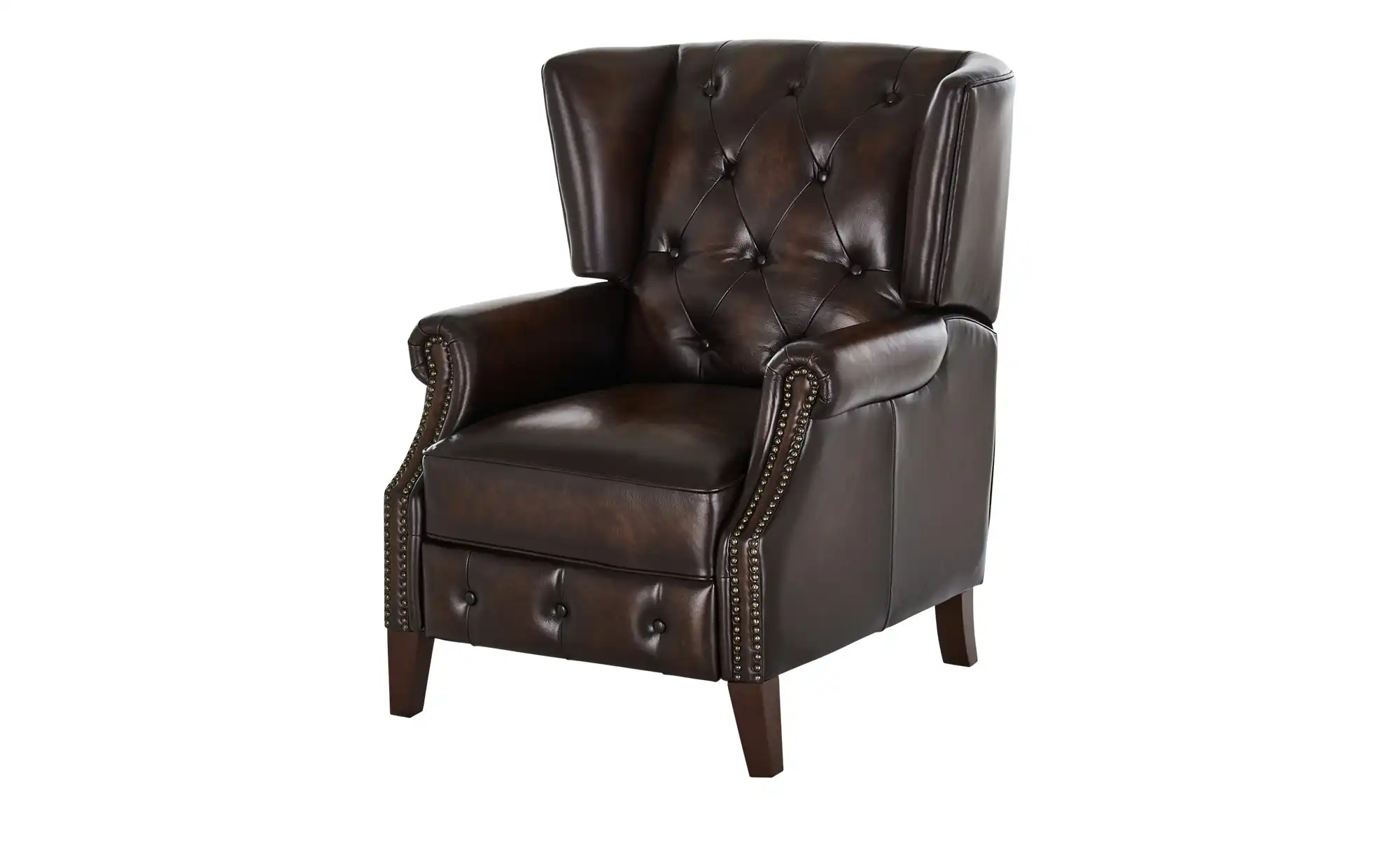 Primo Relaxsessel aus Echtleder Chesterfield