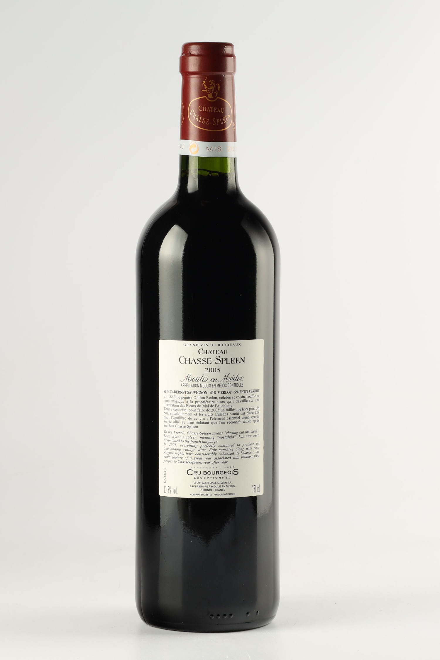 Château Chasse Spleen 2005, Moulis-en-Medoc
