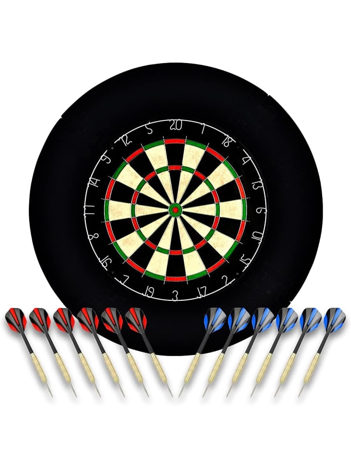 COFI 1453 Sisal/Borsten-Dartscheibe mit Stapelfreiem Bullseye in Mehrfarbig günstig kaufen onesize