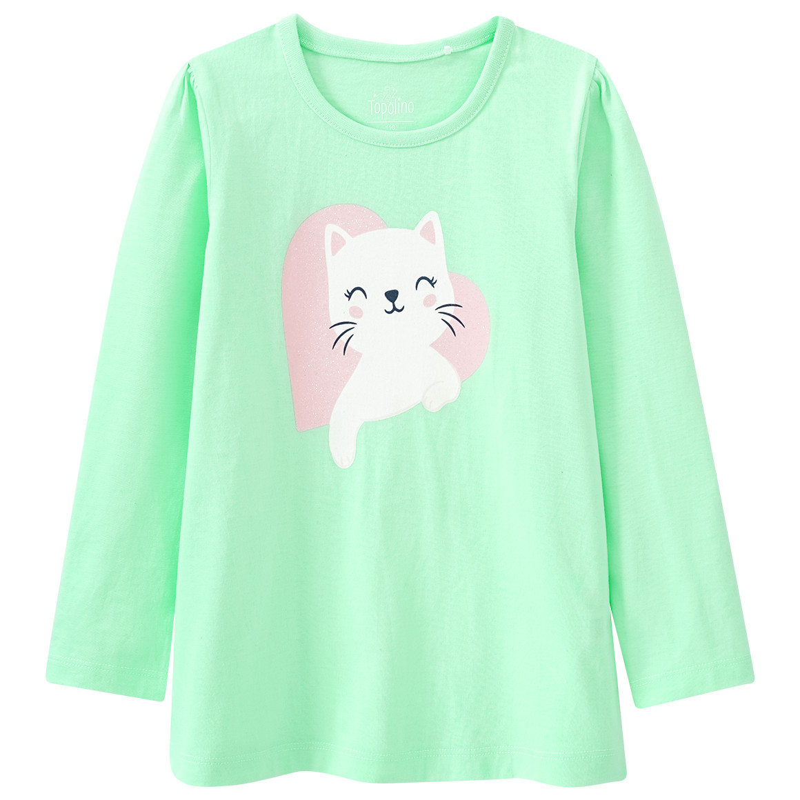 Mädchen Langarmshirt und Puppenshirt im Set