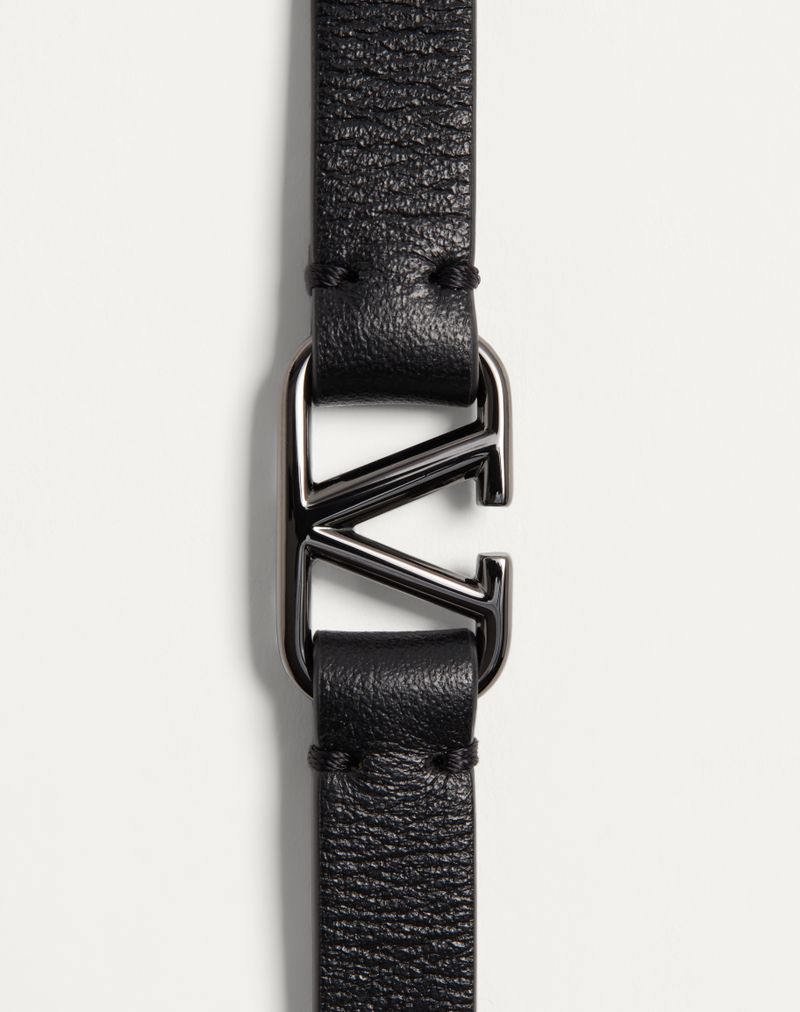 VLogo kenmerkende leren armband