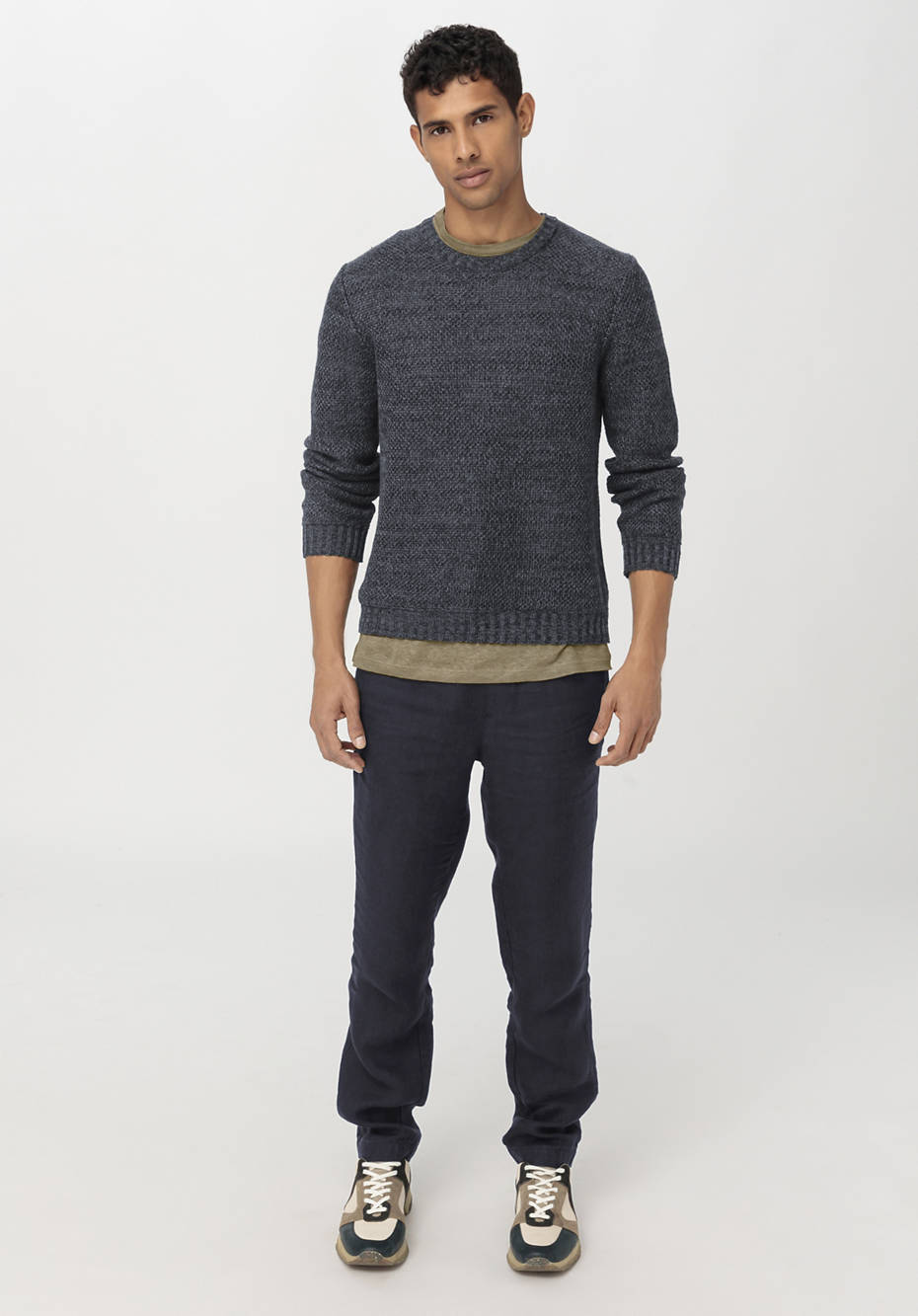 Pullover aus reinem Bio-Leinen