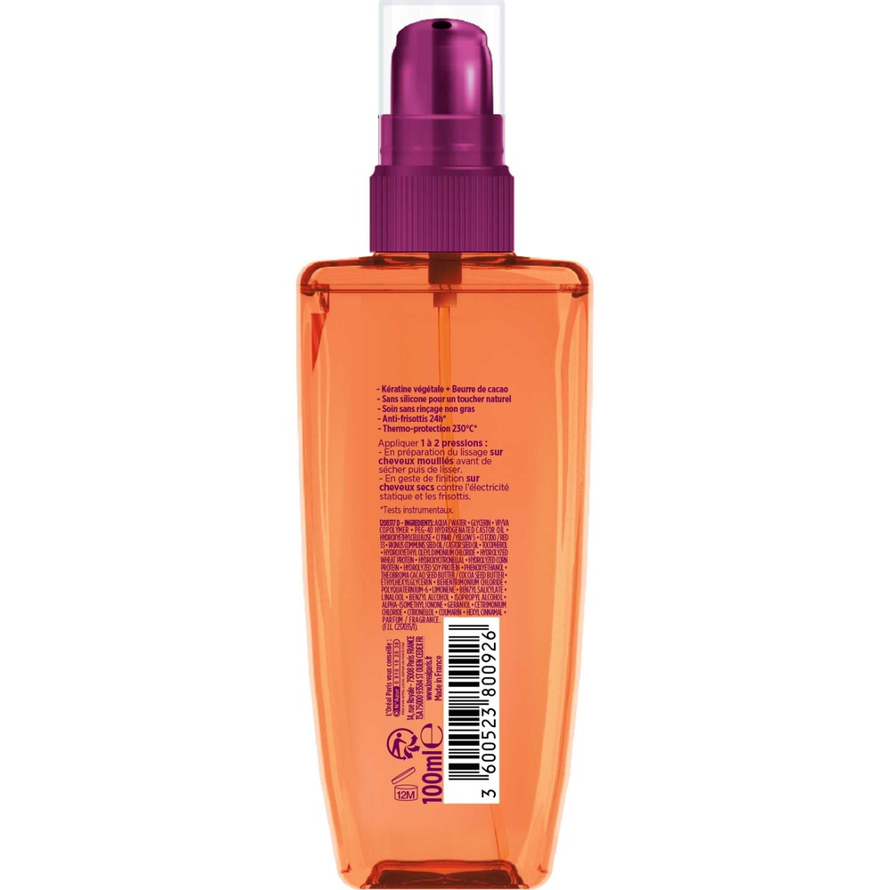 L'Oréal Paris Elseve Dream Long Sérum lissage de rêve enrichi en kératine végétale et beurre de cacao