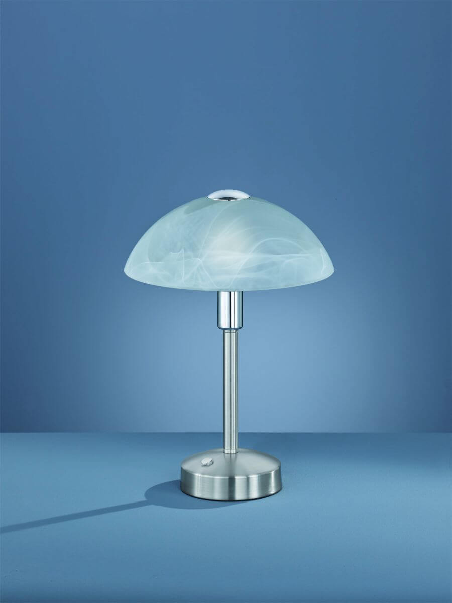 TRIO 1-flg LED Tischleuchte Donna Nickel