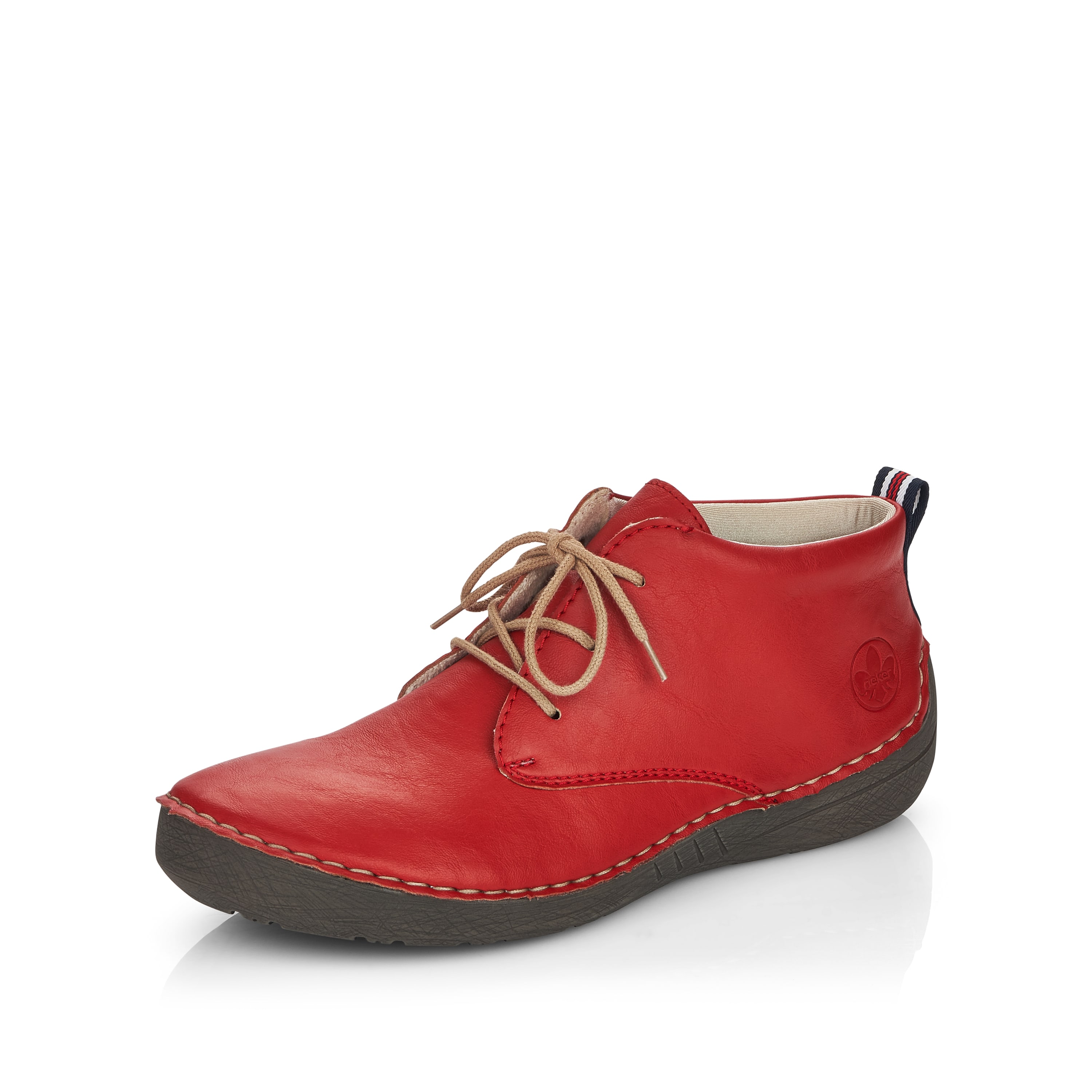 Rieker Damen Schnürschuhe feuerrot