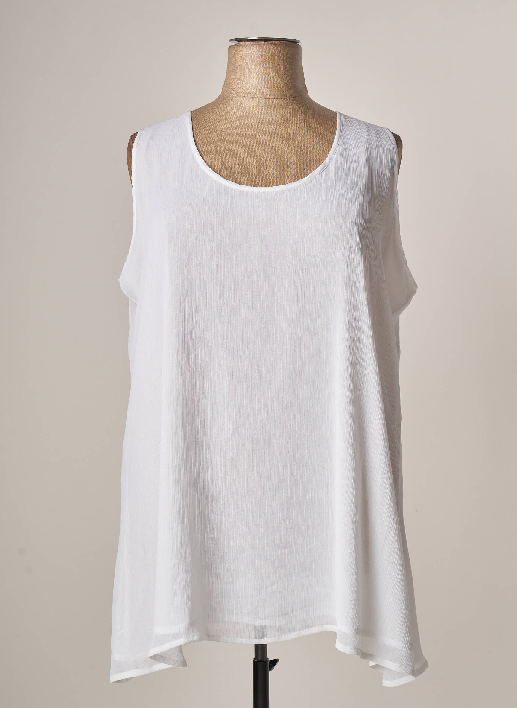 Yoek Tuniquesansmanche Femme couleur blanc