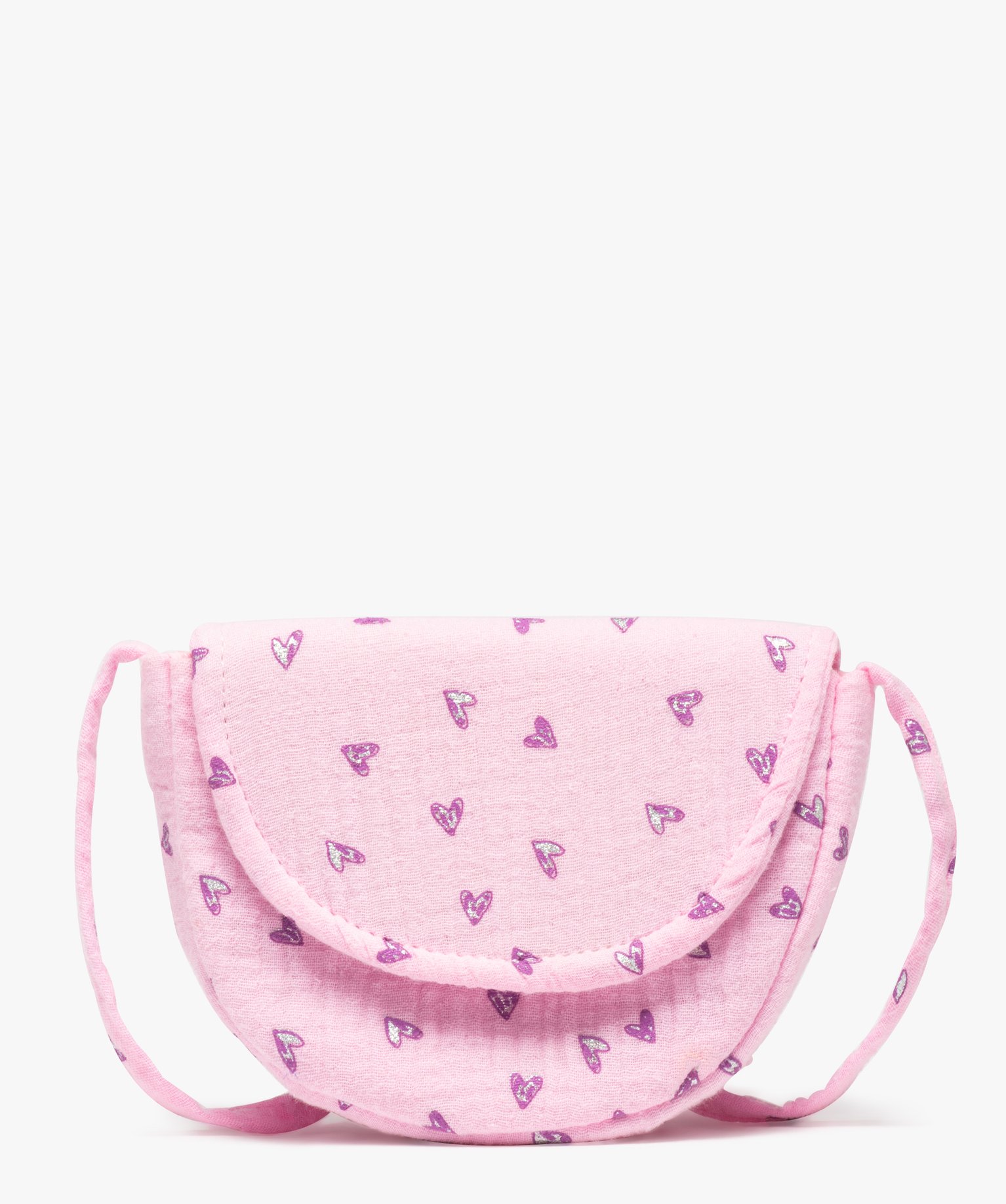 Sac fille en gaze de coton avec chouchou pour les cheveux as... violet clair | GEMO