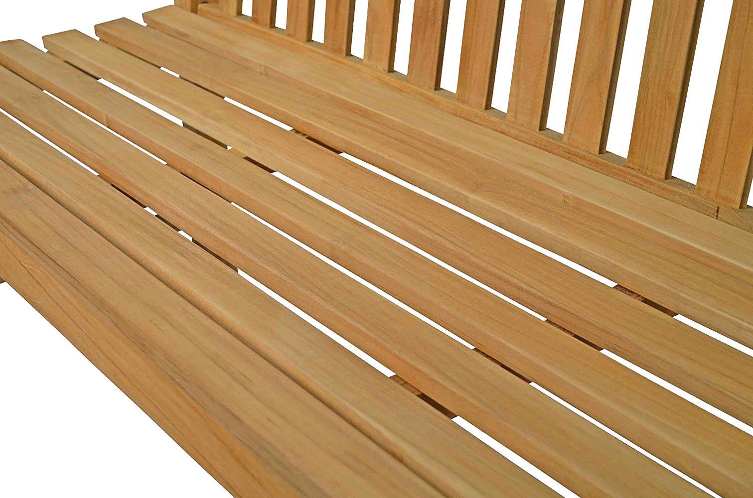 Kai Wiechmann Gartenbank Massive Teakholzbank als wetterfeste Holzbank & Sitzbank, nachhaltige und unbehandelte Teakbank