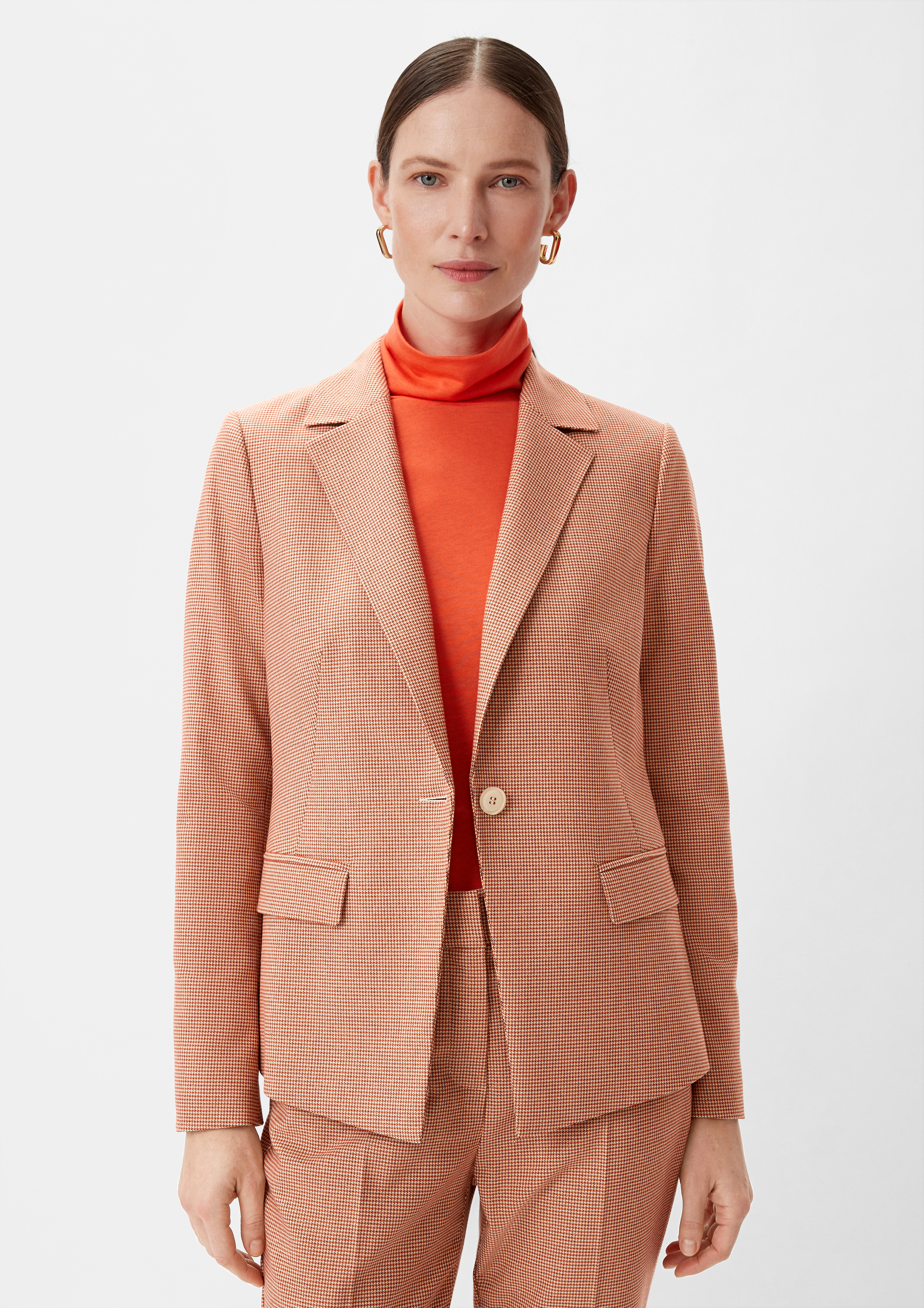 Blazer aus Viskosemix - hellorange