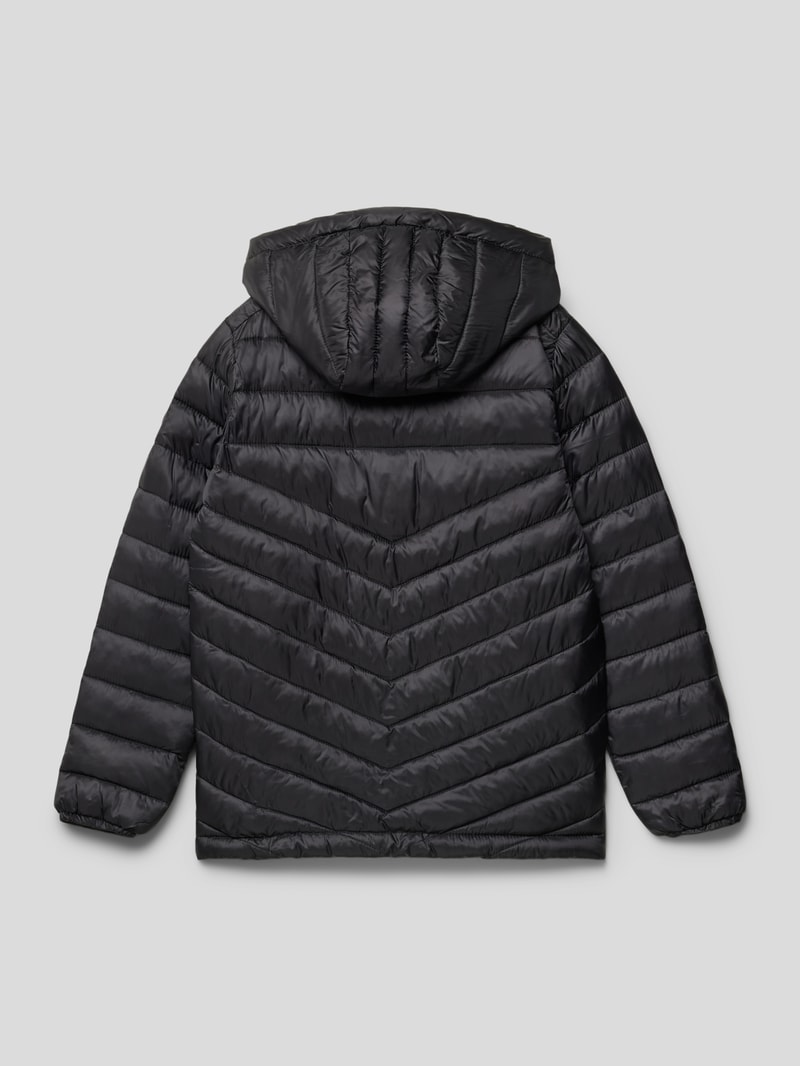 Steppjacke mit Kapuze Modell 'EFLY' in schwarz
