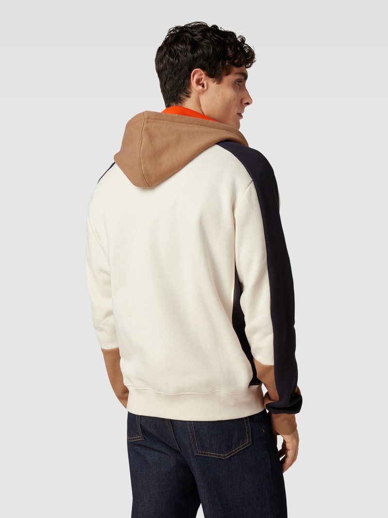 Sweatjacke mit Kapuze in offwhite