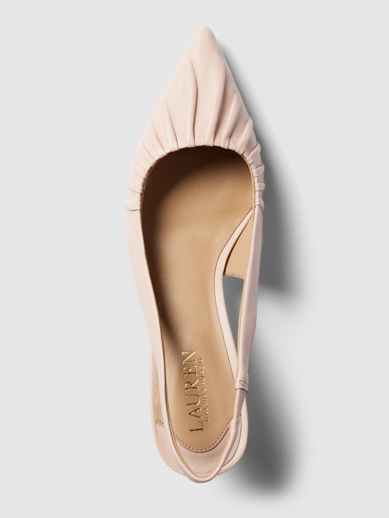 Pumps aus Leder mit spitzer Form Modell 'LOLAH' in hellrosa