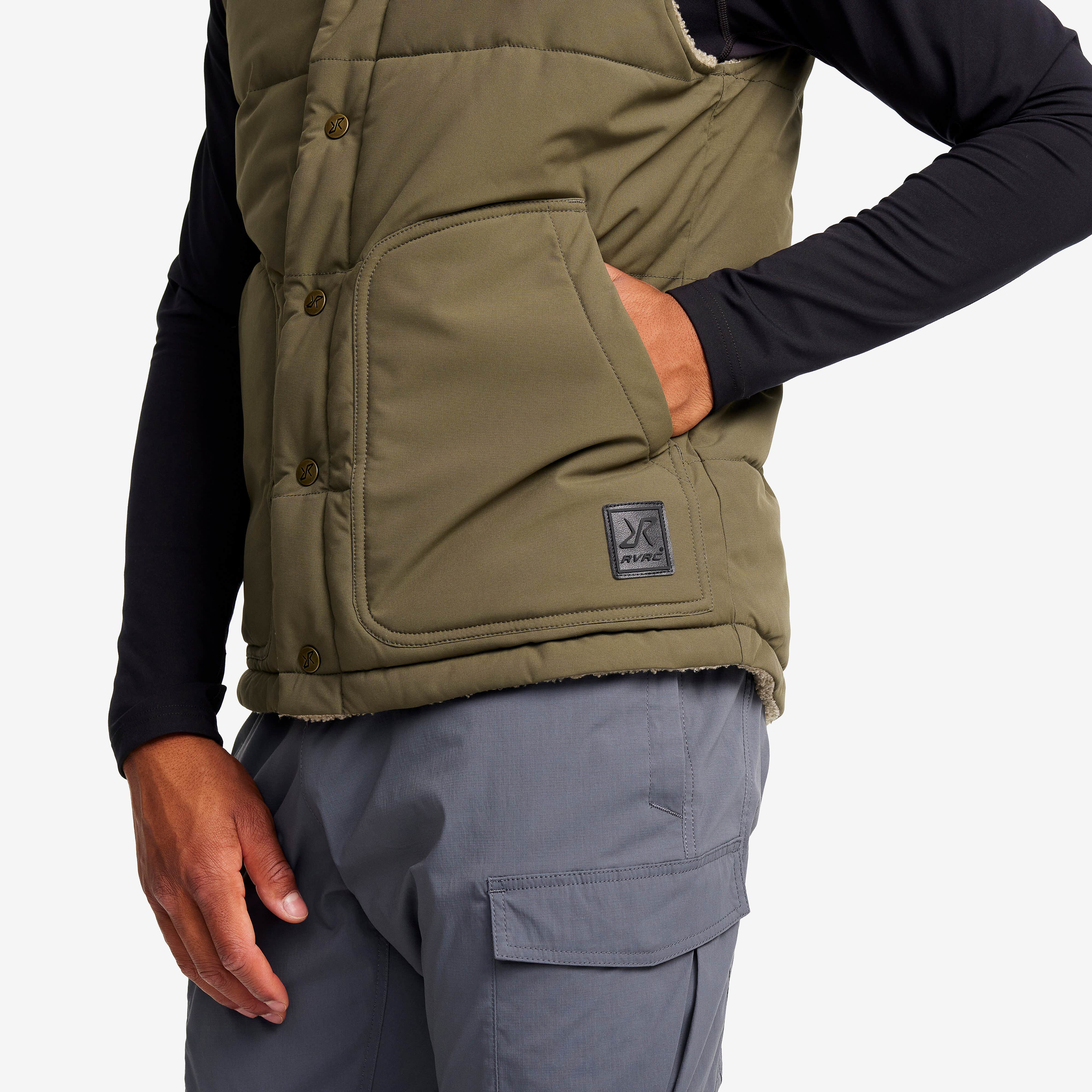 Rollick Reversible Vest Homme Grape Leaf