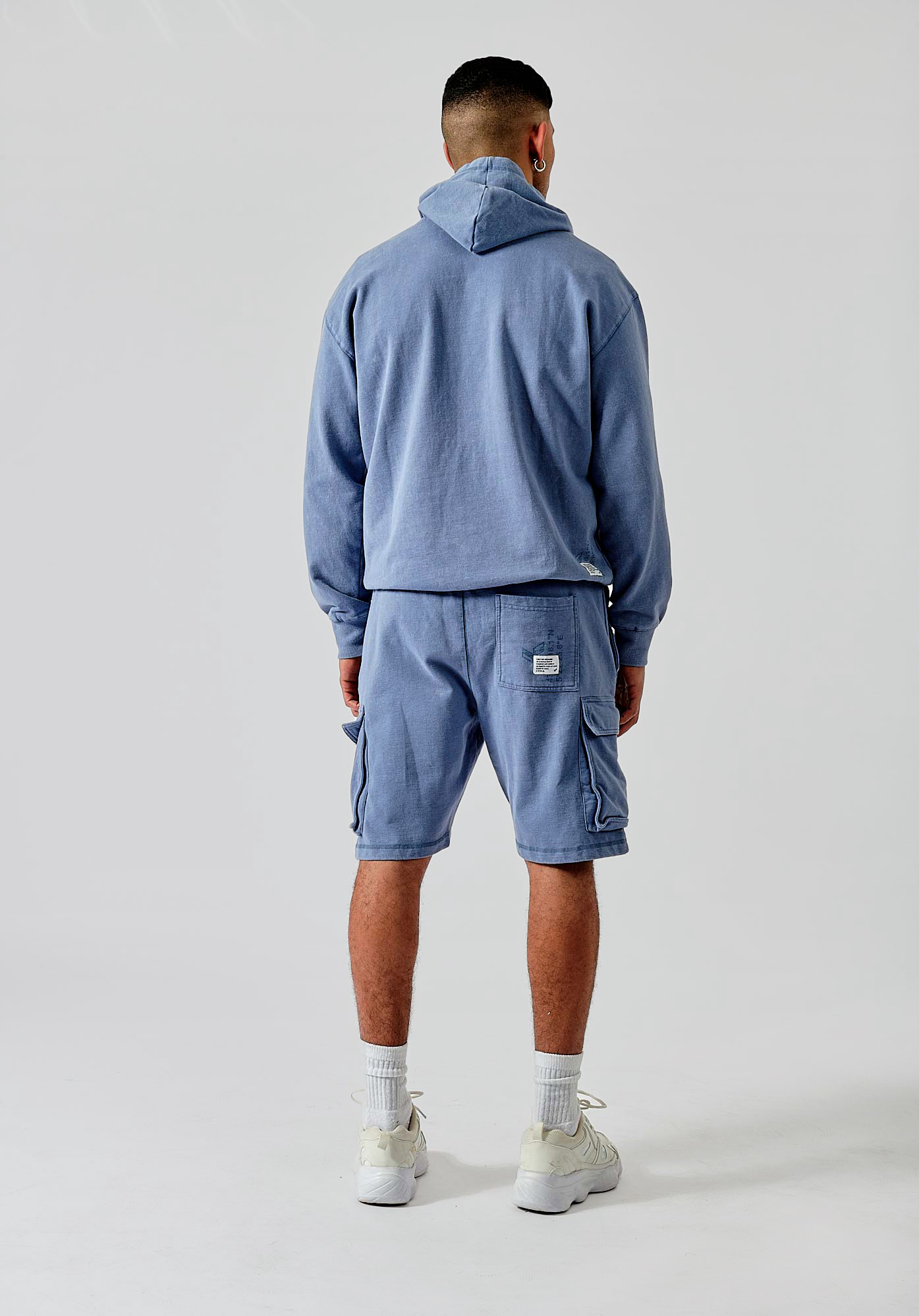 BINX   Short bleu homme 100% coton