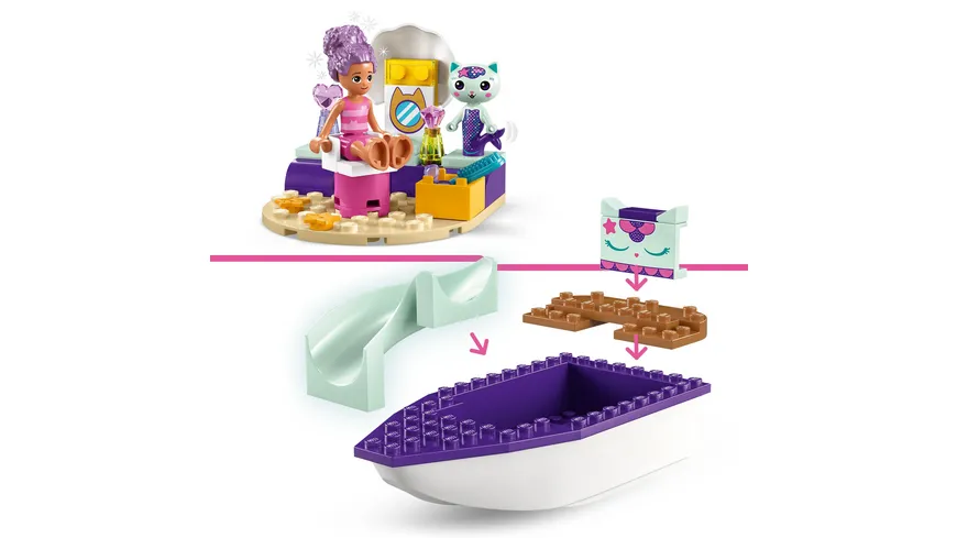 LEGO Gabby's Dollhouse 10786 Meerkätzchens Schiff und Spa