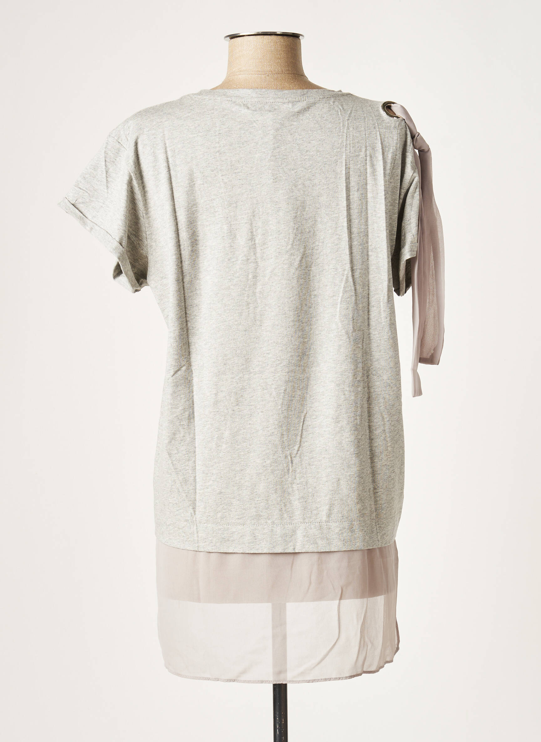 Bluoltre Tuniquemanchecourte Femme couleur gris