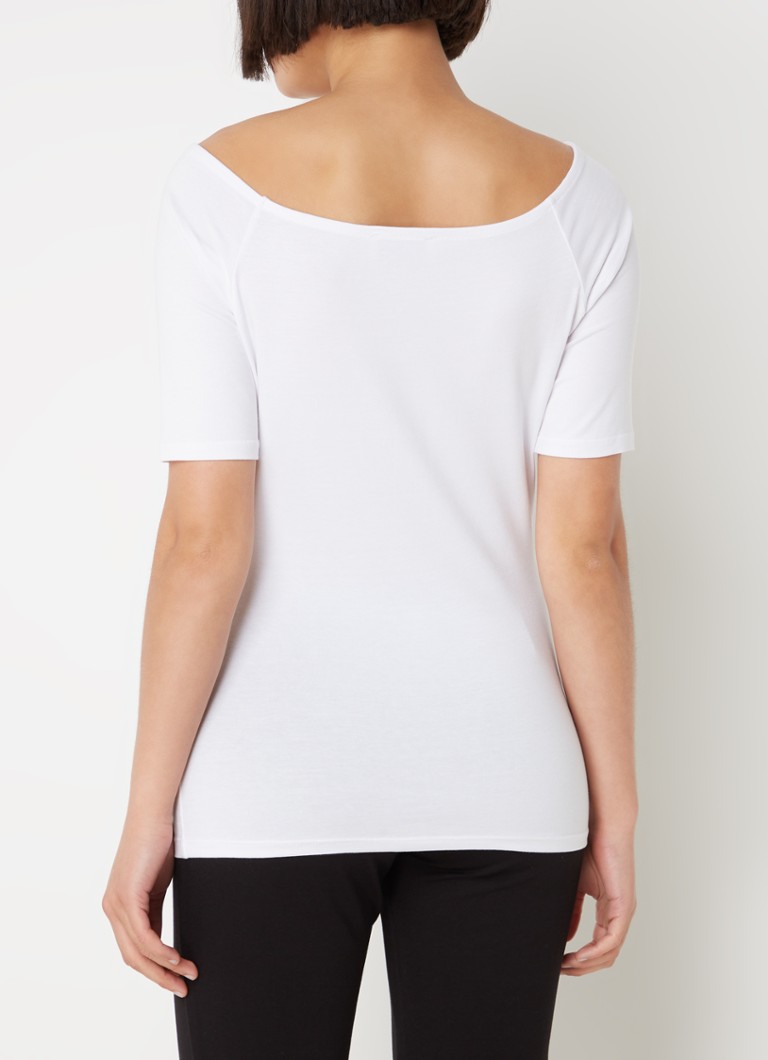 Modström Tansy top with boat neck and stretch