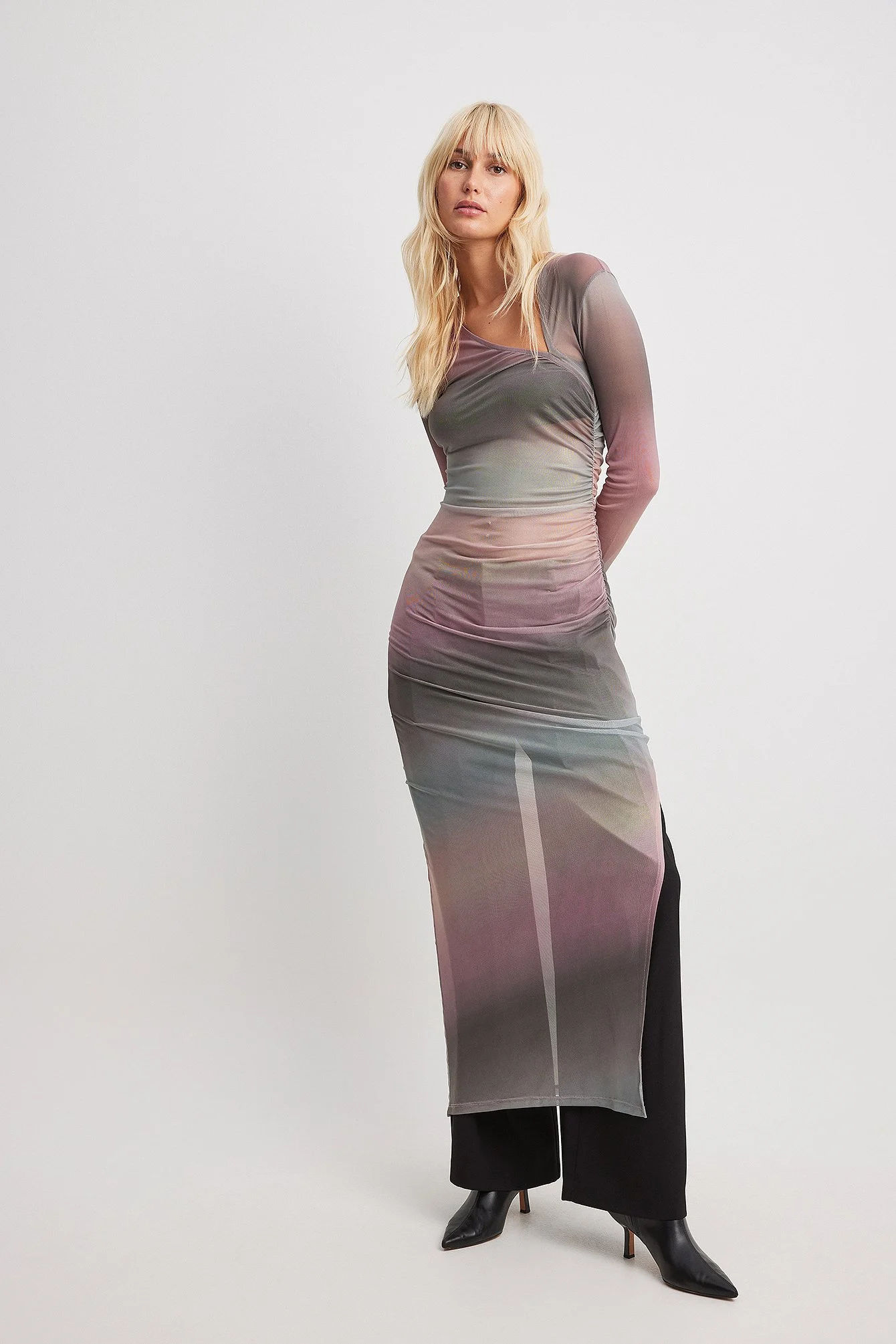 Mesh Maxikleid