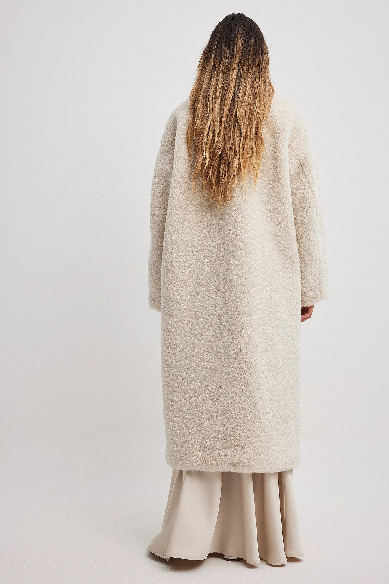 Lange Teddy-Jacke