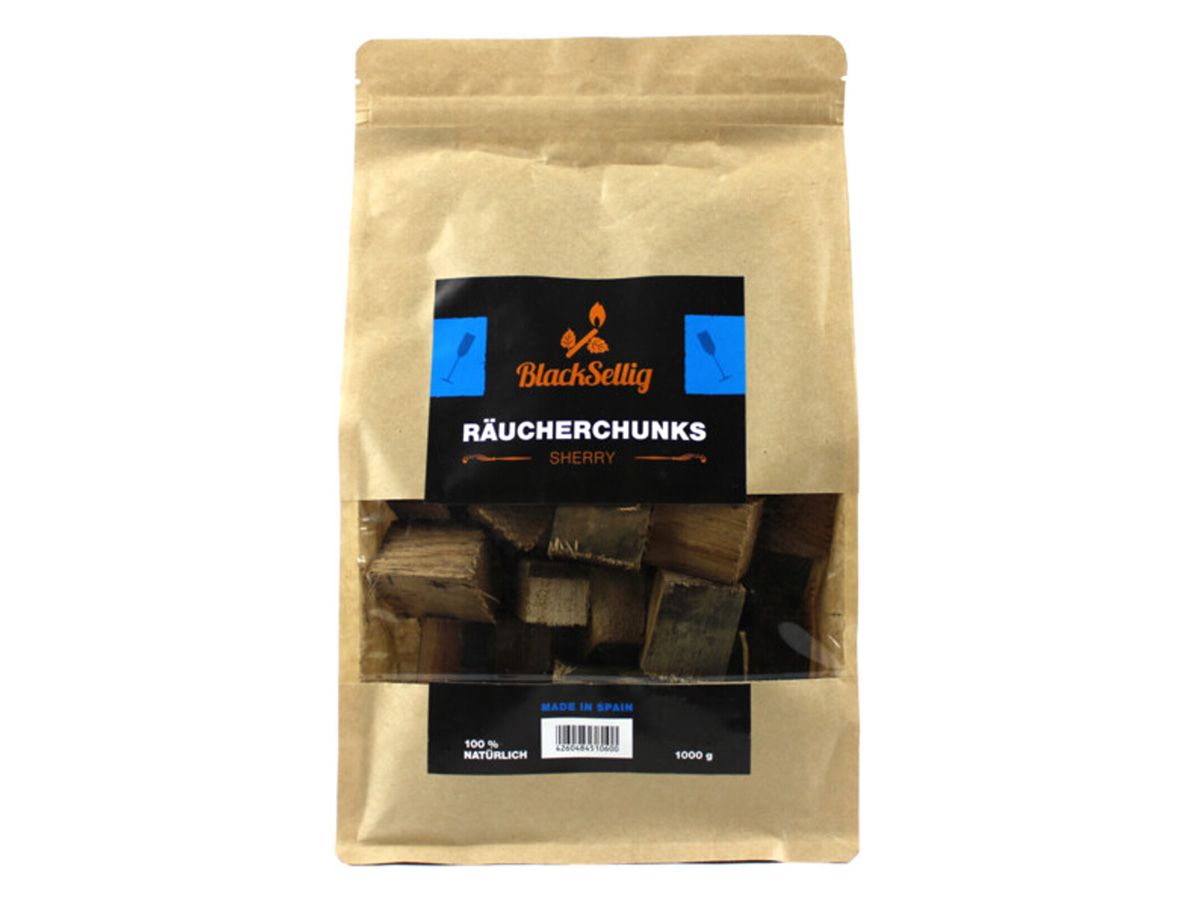 BlackSellig 1 kg Sherry Räucherchunks