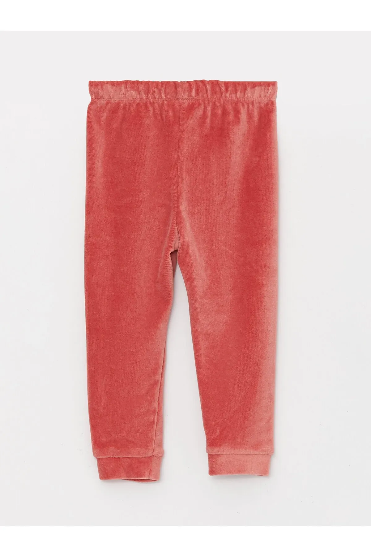 LC Waikiki  Basic-Pyjamahose aus Samt für Mädchen mit elastischem Bund, 2-teilig