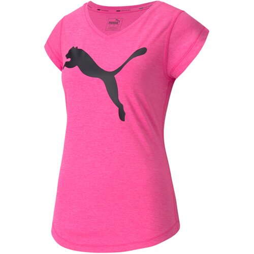 DAMEN T-SHIRT HEATHER CAT