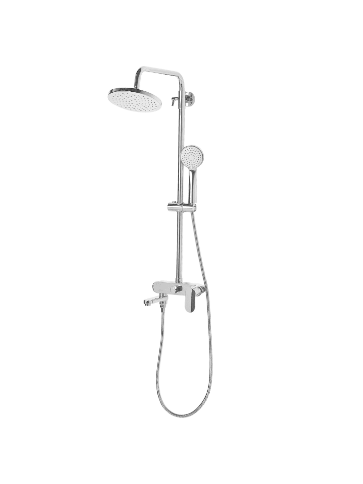 Beliani Wannenarmaturen GURARA in Silber - (W) 23 x (H) 83 x (L) 36 cm günstig kaufen onesize
