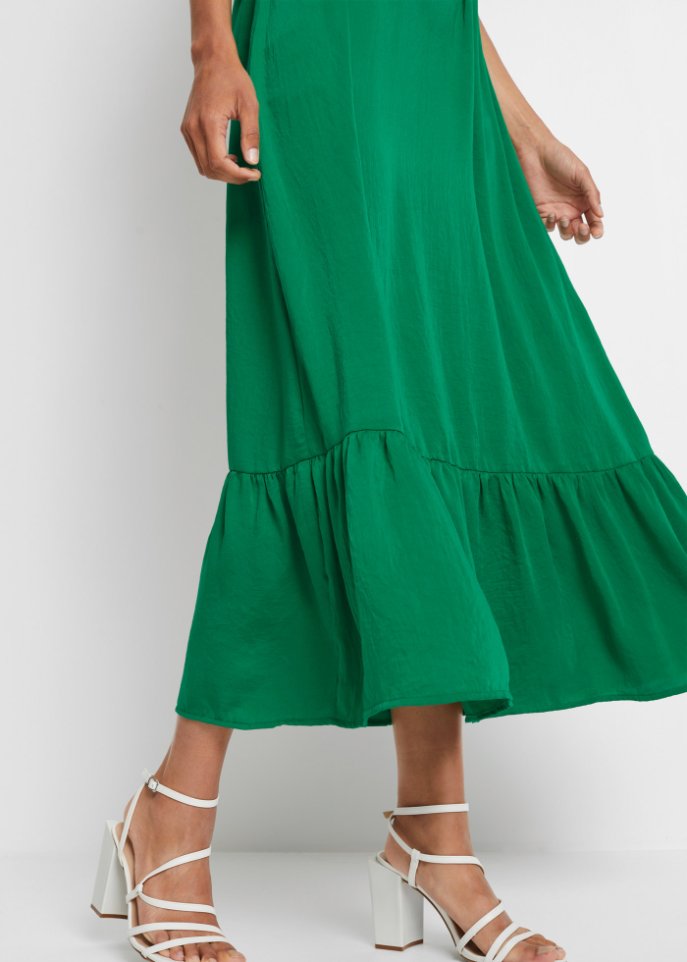 Satin-Maxikleid