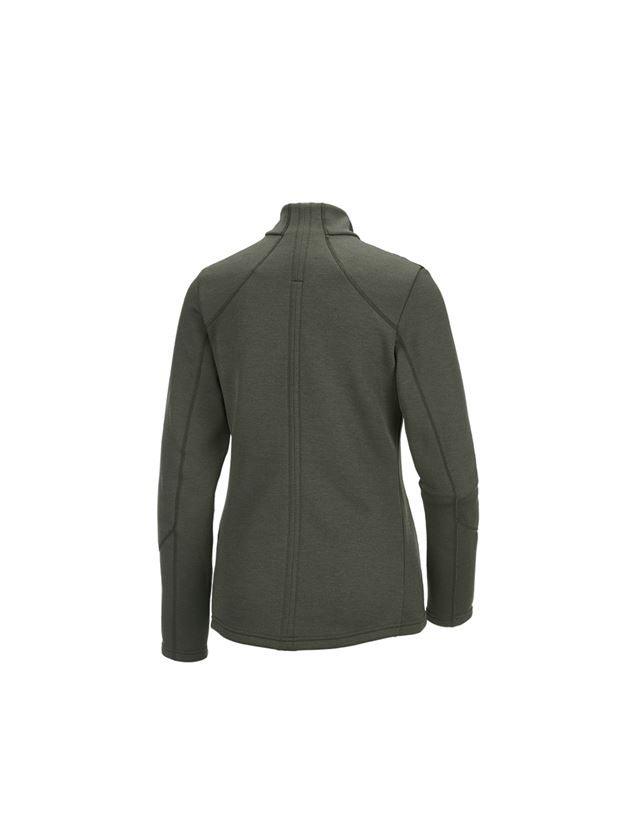 e.s. Funktions Sweatjacke melange, Damen