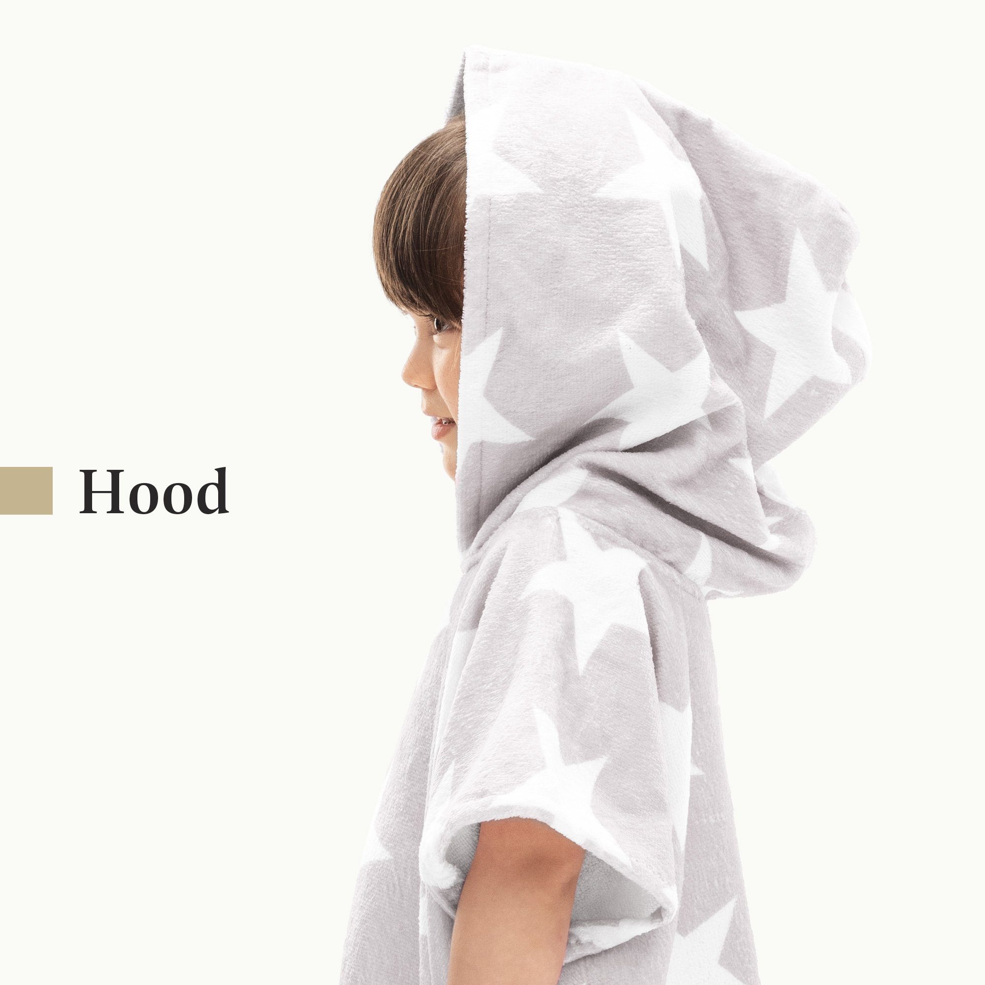 HOMELEVEL Bademantel Kinder und Baby Badeponcho - Poncho Handtuch - Surfponcho, Baumwolle