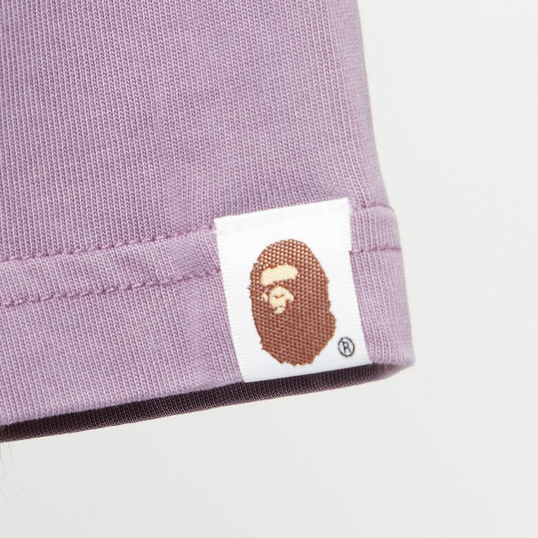 A Bathing Ape Spray Ape Head Garmint Dyed Tee M purple