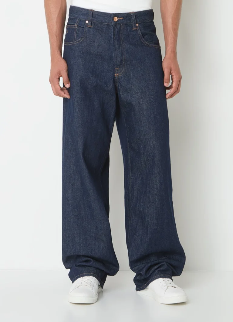 Jeansy Armani Exchange, luźny krój, ciemne wyblaknięcie
