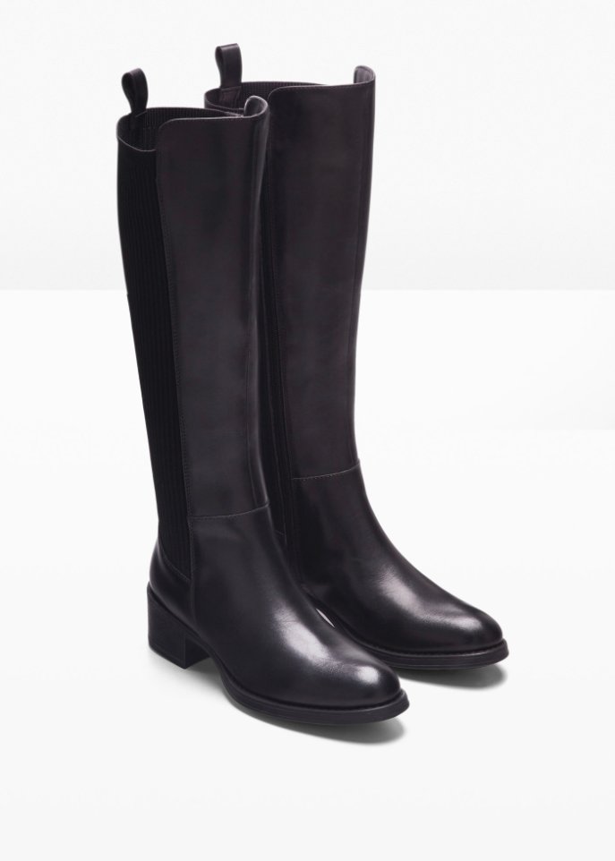 Weitschaftstiefel aus Leder