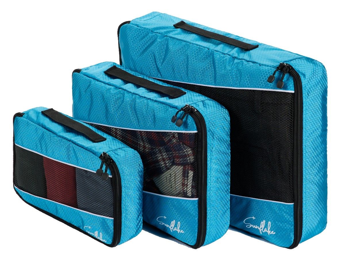 Sunflake Set von 3 Packing Cubes