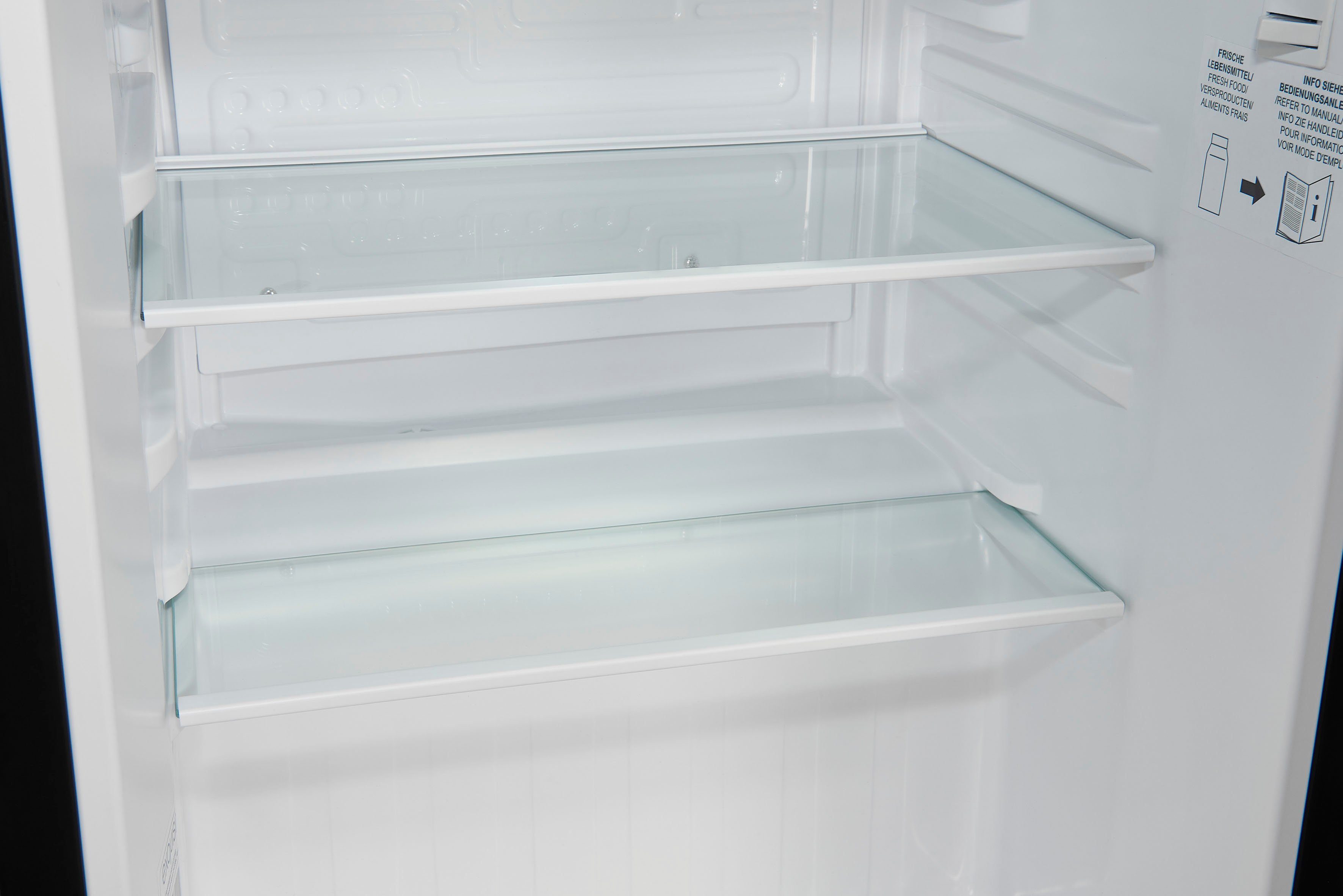 exquisit Kühlschrank KB60-V-090E schwarz, 62 cm hoch, 45 cm breit