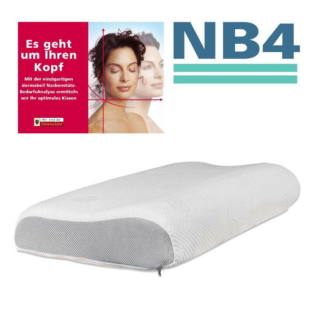 Nackenstützkissen Orthopädisches Dormabell Cervical Nackenstützkissen NB4 Talalay Latex, Dormabell, Seitenschläfer, Rückenschläfer