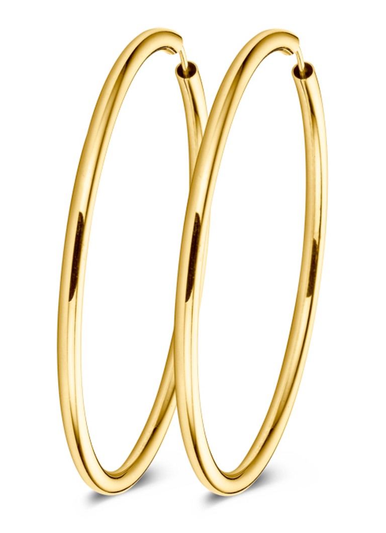 Casa Jewelry Tube XS gold-plated hoop earrings