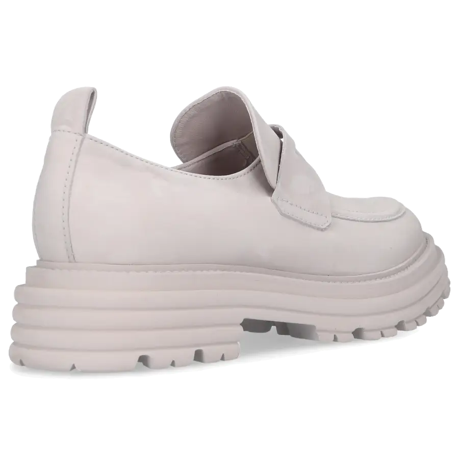 305 SOBE - Loafer LOTTE Nubukleder - weiß