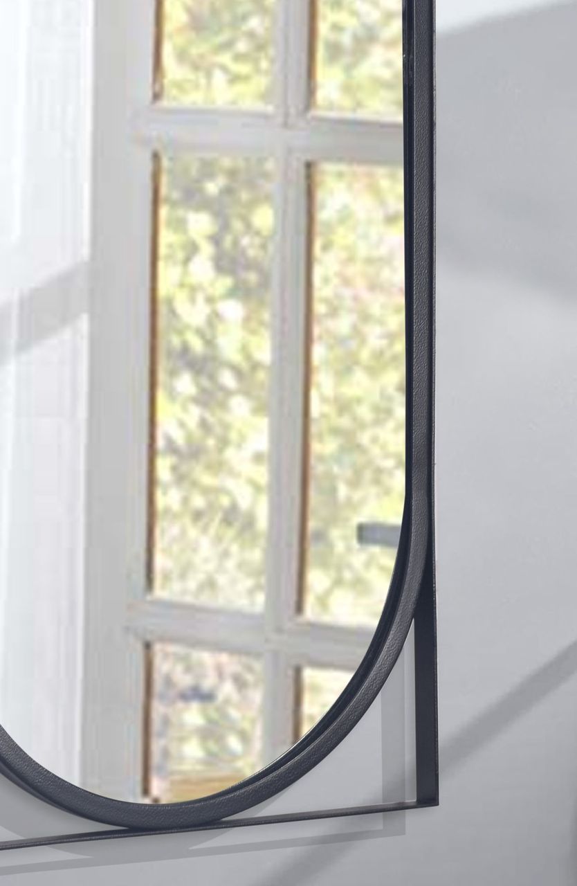 Wohnling Wandspiegel Rechteckig 37x91 cm Metall