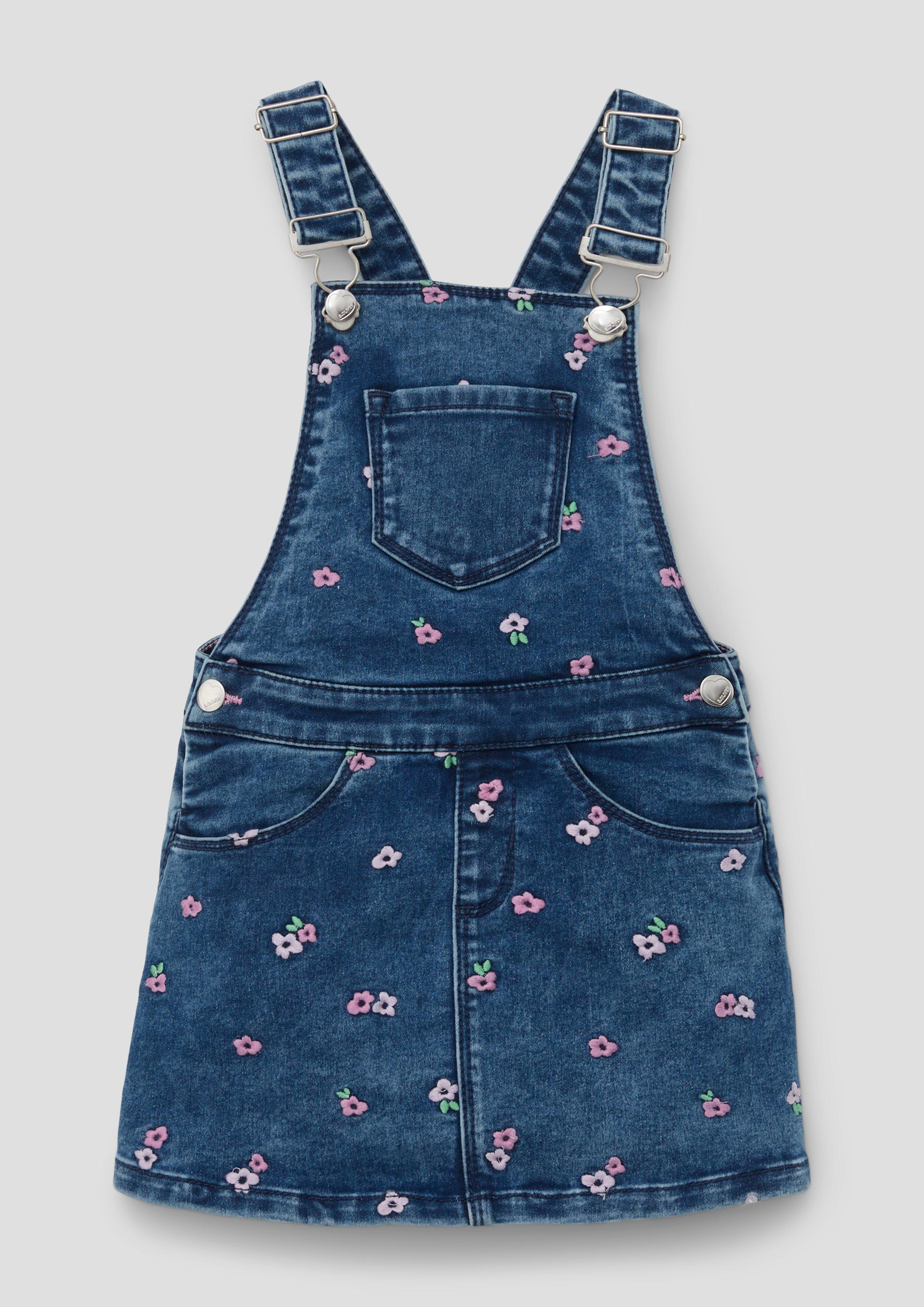 Latzrock mit Blümchen-Stickerei  2141948-54Z4