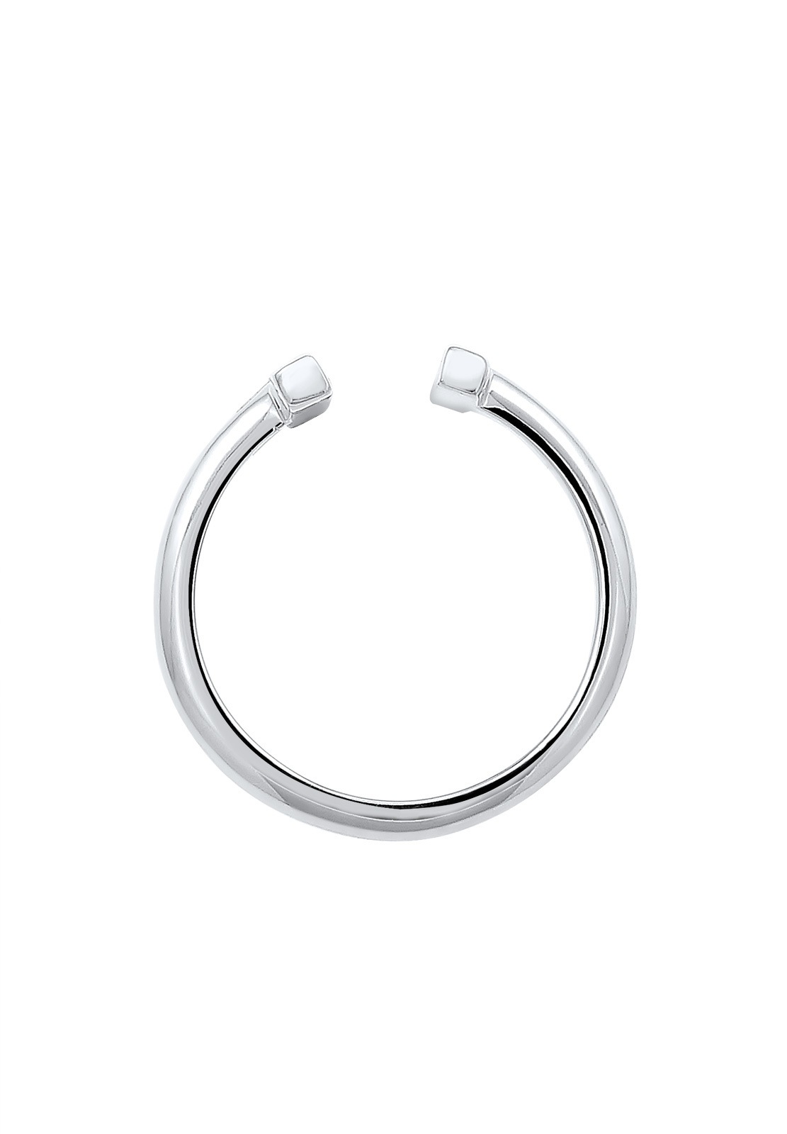 Ženska geometrijska minimalistična odprta palčka Elli iz 925 sterling srebra