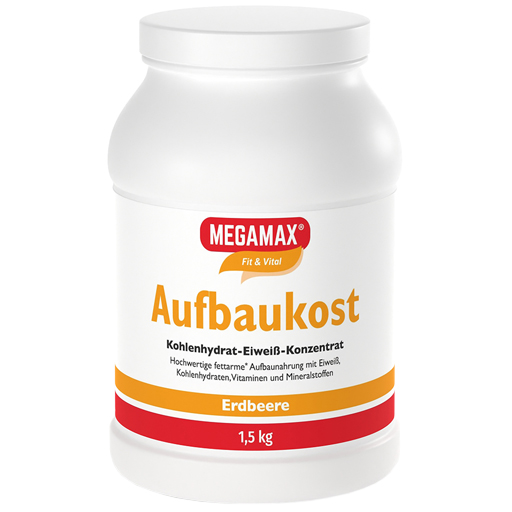MEGAMAX Aufbaukost Erdbeere Pulver  1.5 kg  Pulver