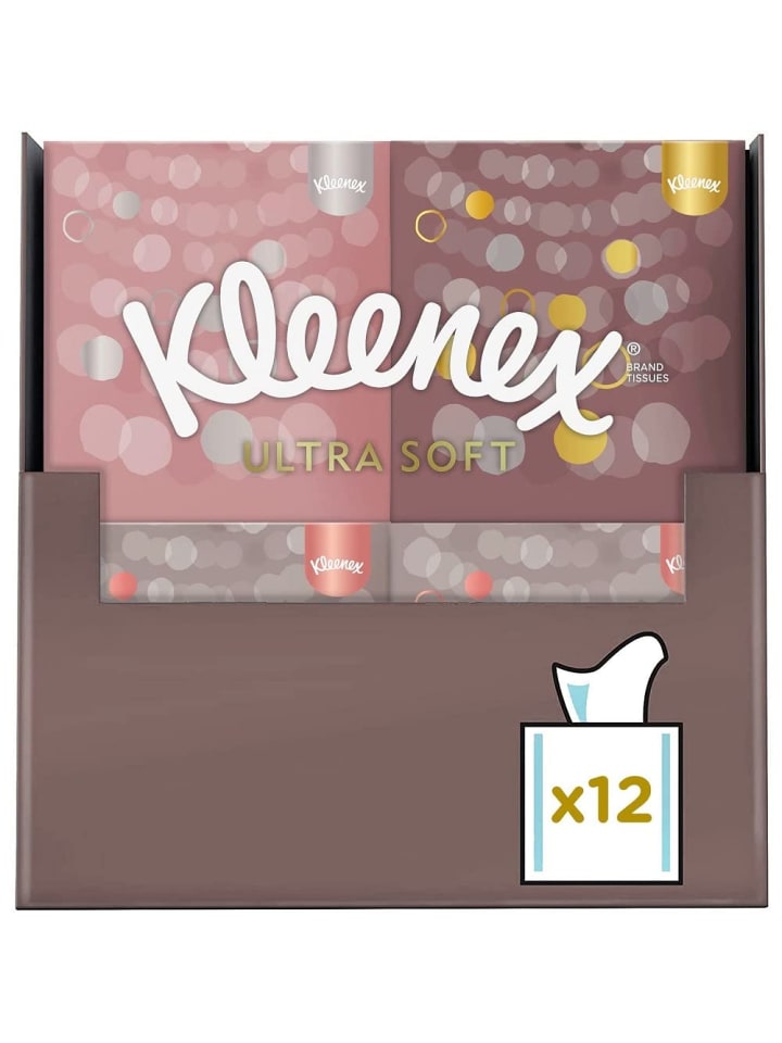 Kleenex Ultra Soft Kosmetiktücher-Box Taschentücher extra weich 12 x 48 Tücher günstig kaufen onesize