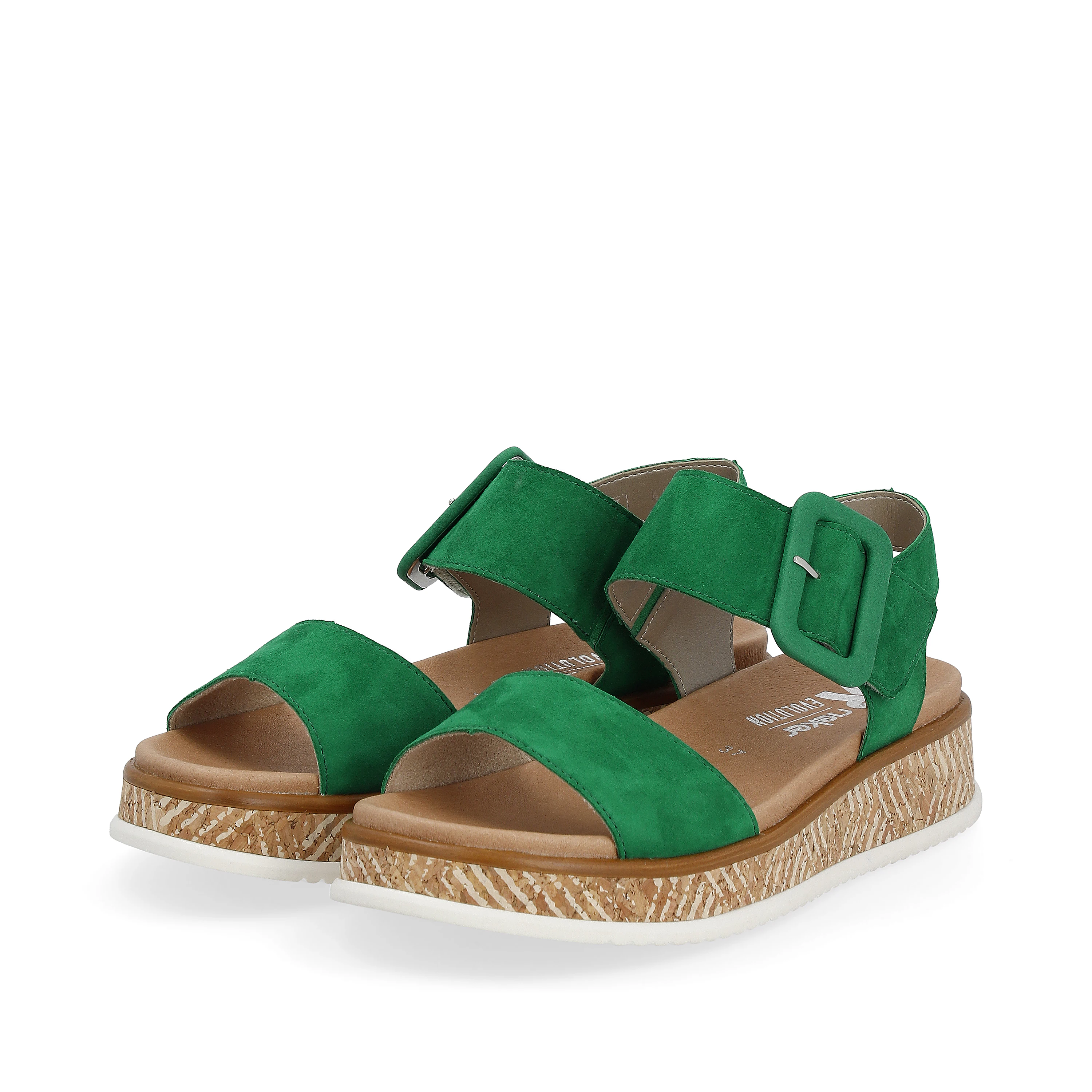 Rieker Damen Riemchensandalen smaragd green