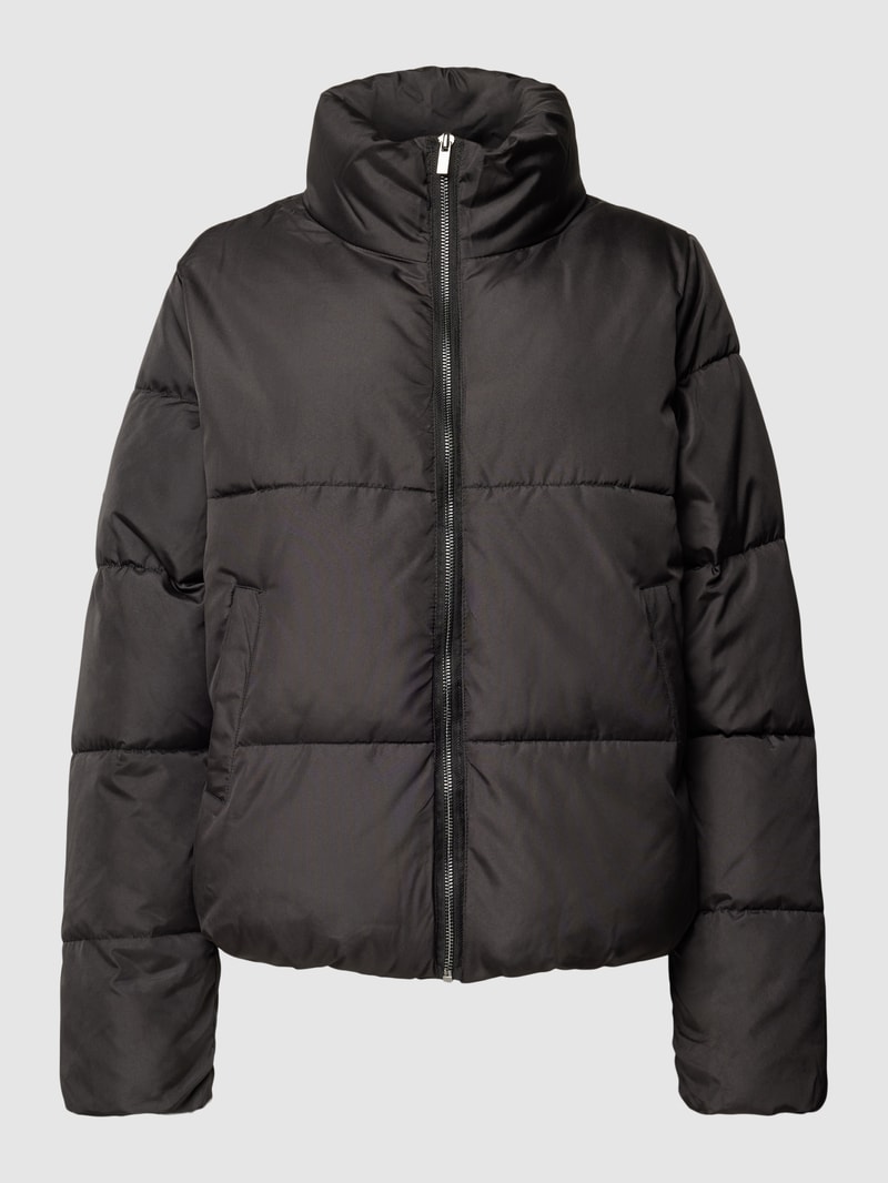 Steppjacke mit Stehkragen Modell 'TATE' in schwarz