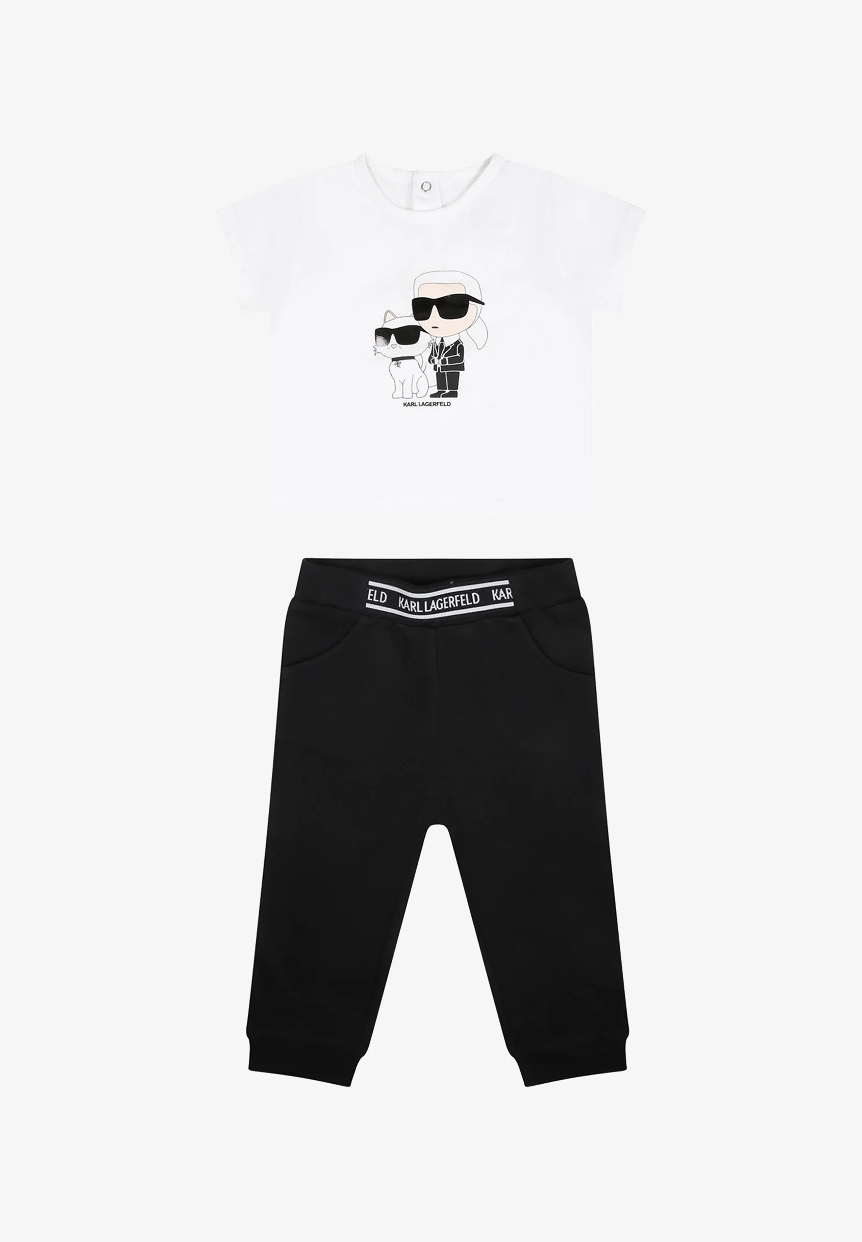 CONJUNTO INFANTIL KARL LAGERFELD - Camiseta con estampado