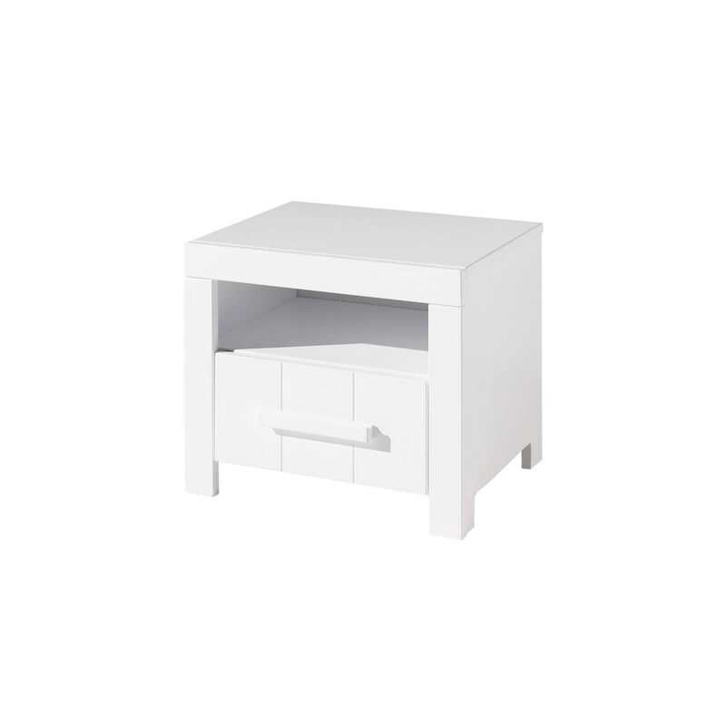 Table de chevet Erik blanc