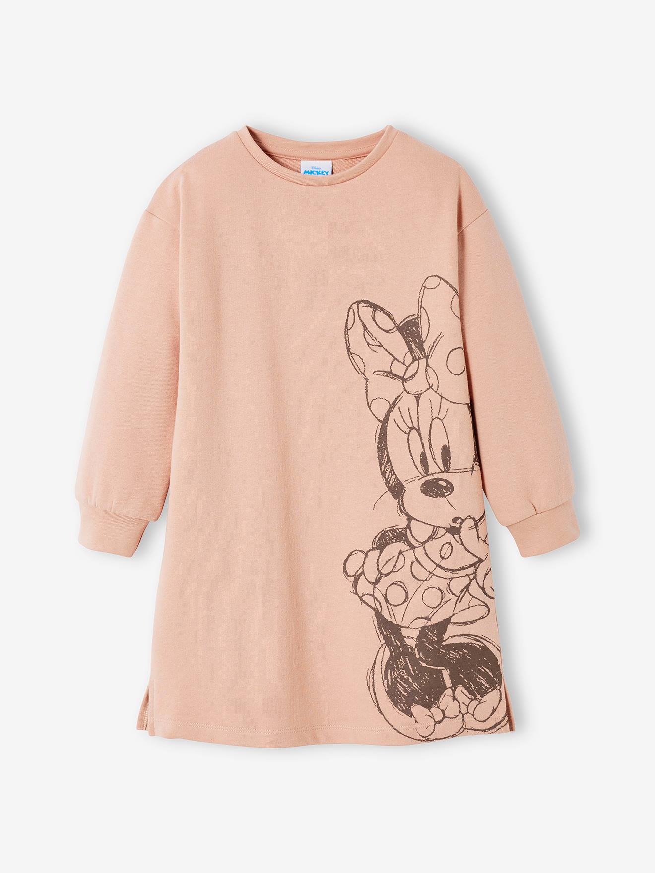 Minnie Kinder Sweatkleid Disney MINNIE MAUS - dunkelrosa
