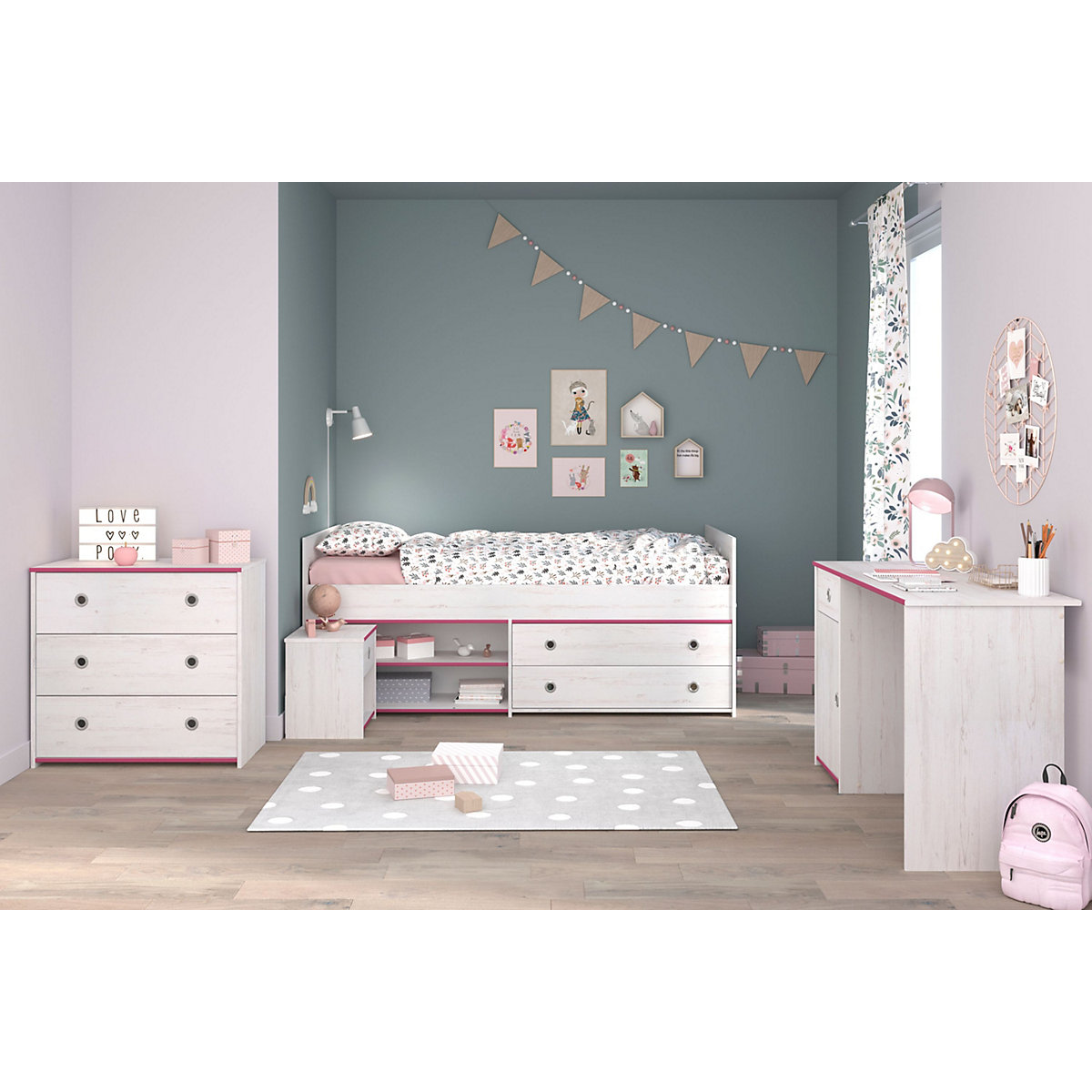 Jugendzimmer Set 4-teilig Smoozy 37